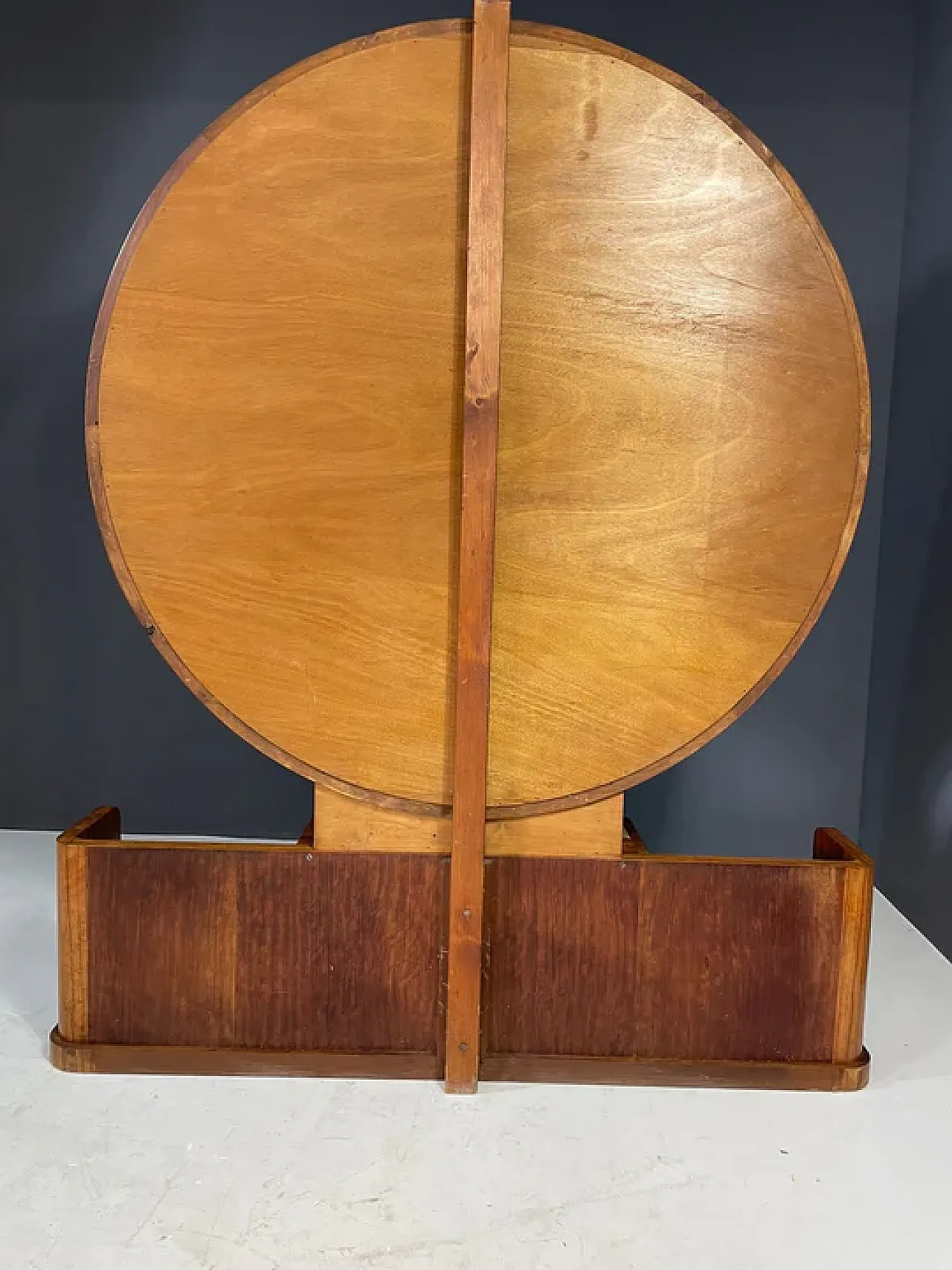 Mobile da toeletta con sgabello in noce, anni '30 6