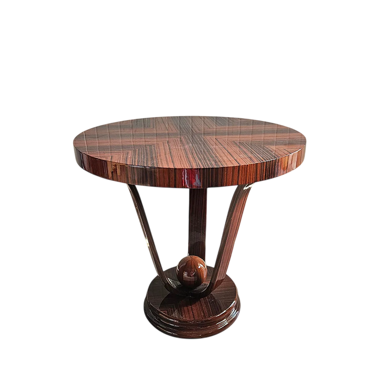Tavolino stile Art Déco rotondo 6