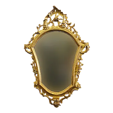 Specchiera in legno dorato