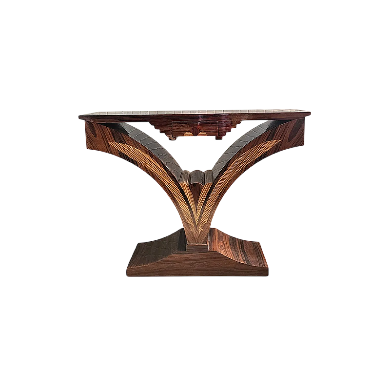 Consolle art déco in noce 7