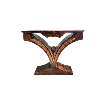 Consolle art déco in noce