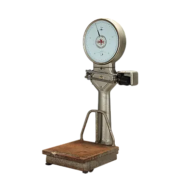 Bilancia Alfa Bilici Varese in ferro, metallo e ottone, '900