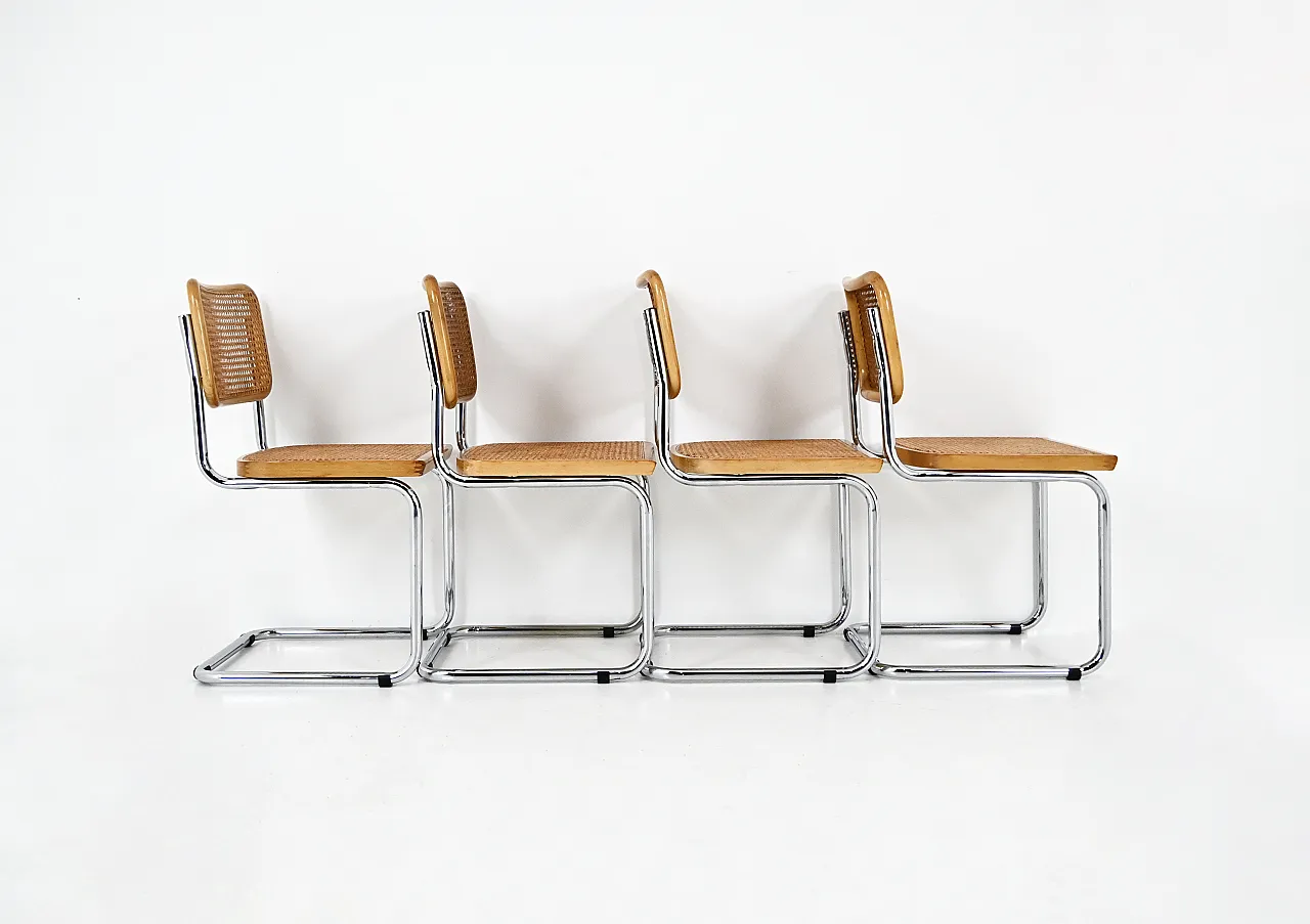 Dining Chairs Style B32 by Marcel Breuer, Set of 4 4