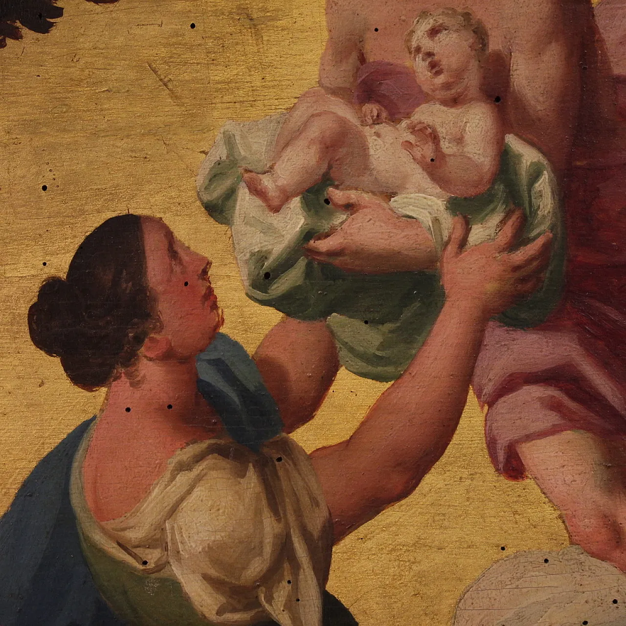 Dipinto sul pannello, Ermes affida Dioniso, XVIII secolo 13