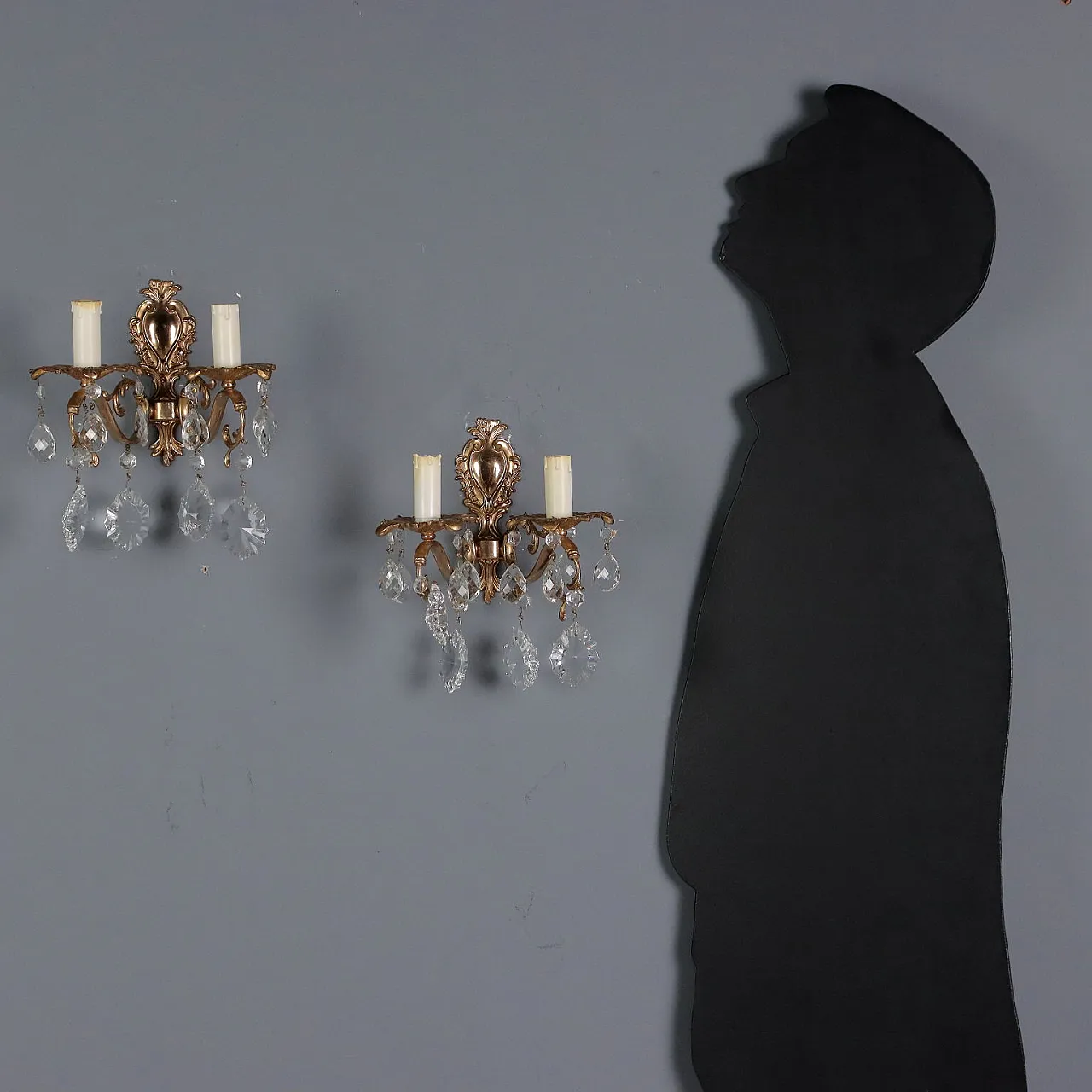 Coppia di appliques in stile Rococò in bronzo, '900 2