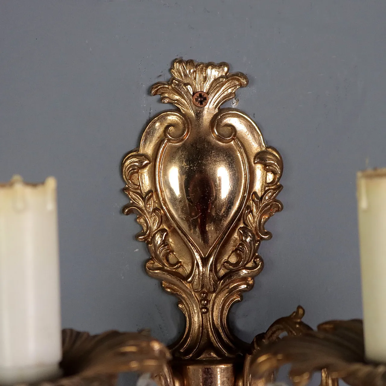 Coppia di appliques in stile Rococò in bronzo, '900 5