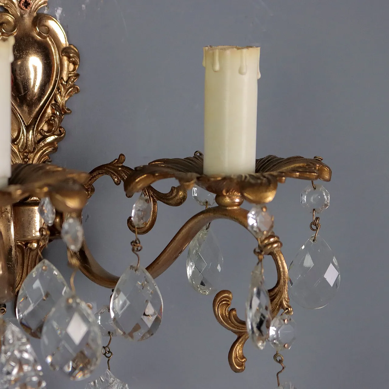 Coppia di appliques in stile Rococò in bronzo, '900 6