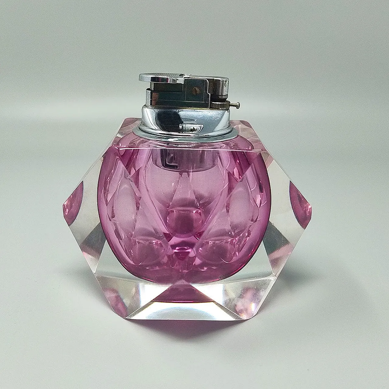 Table lighter in Murano sommerso glass by Flavio Poli for Seguso, 1960 1