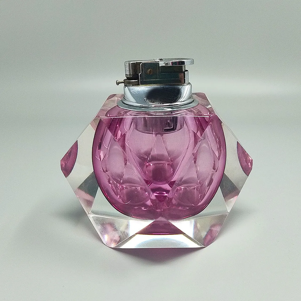 Table lighter in Murano sommerso glass by Flavio Poli for Seguso, 1960 2