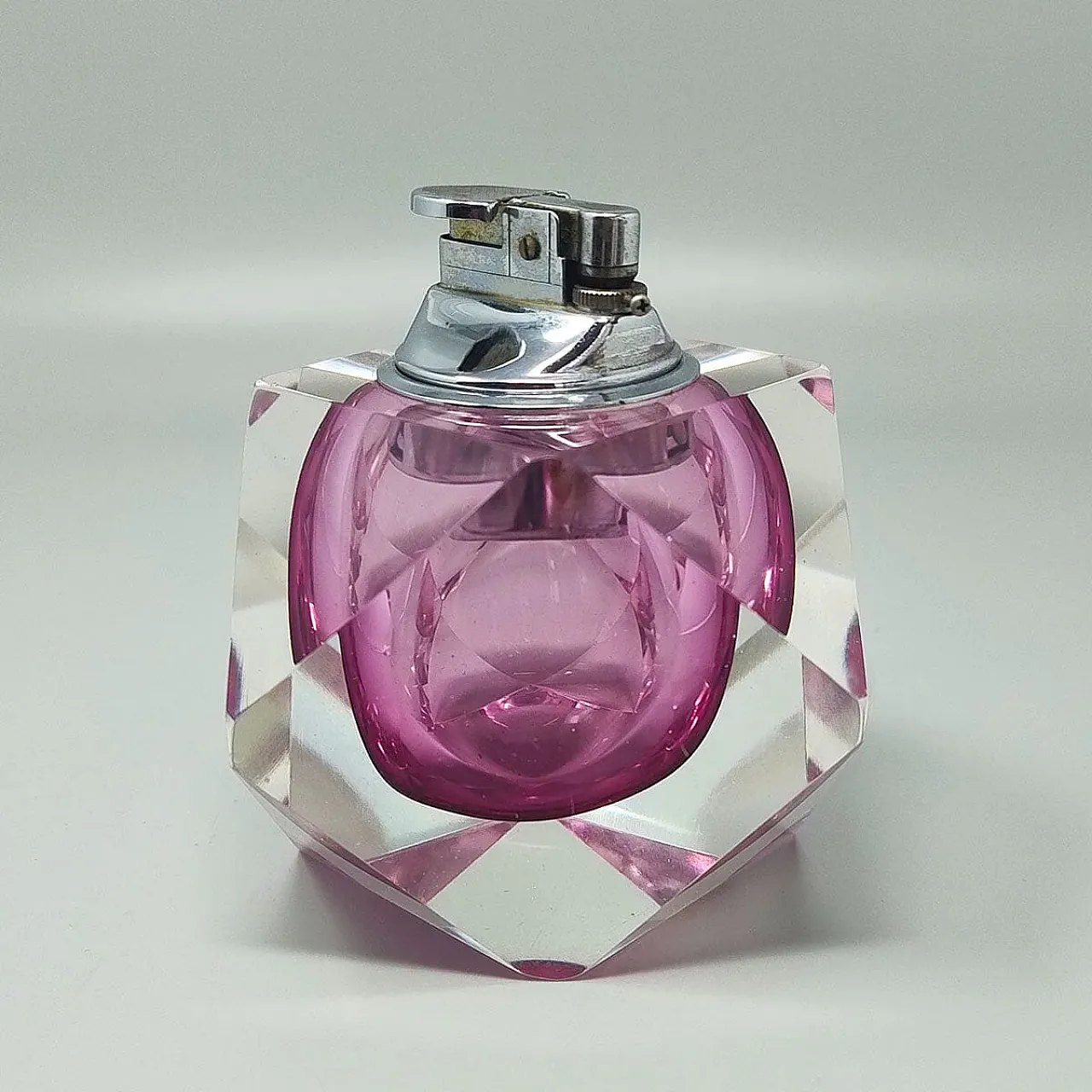 Table lighter in Murano sommerso glass by Flavio Poli for Seguso, 1960 3
