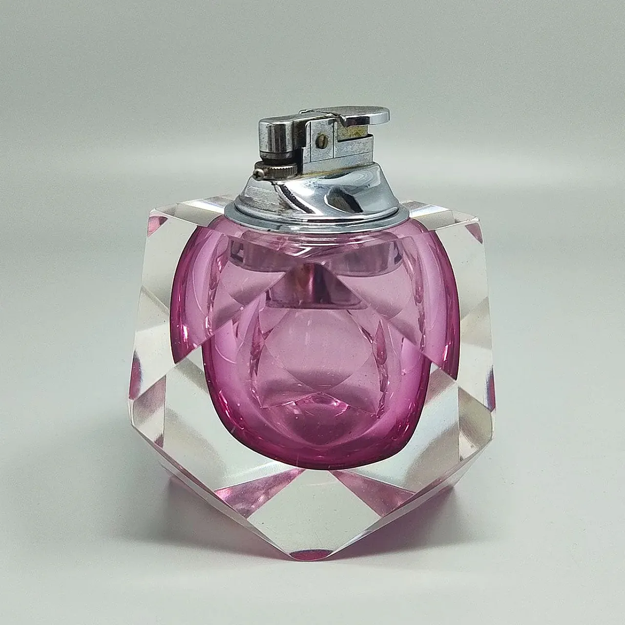 Table lighter in Murano sommerso glass by Flavio Poli for Seguso, 1960 4