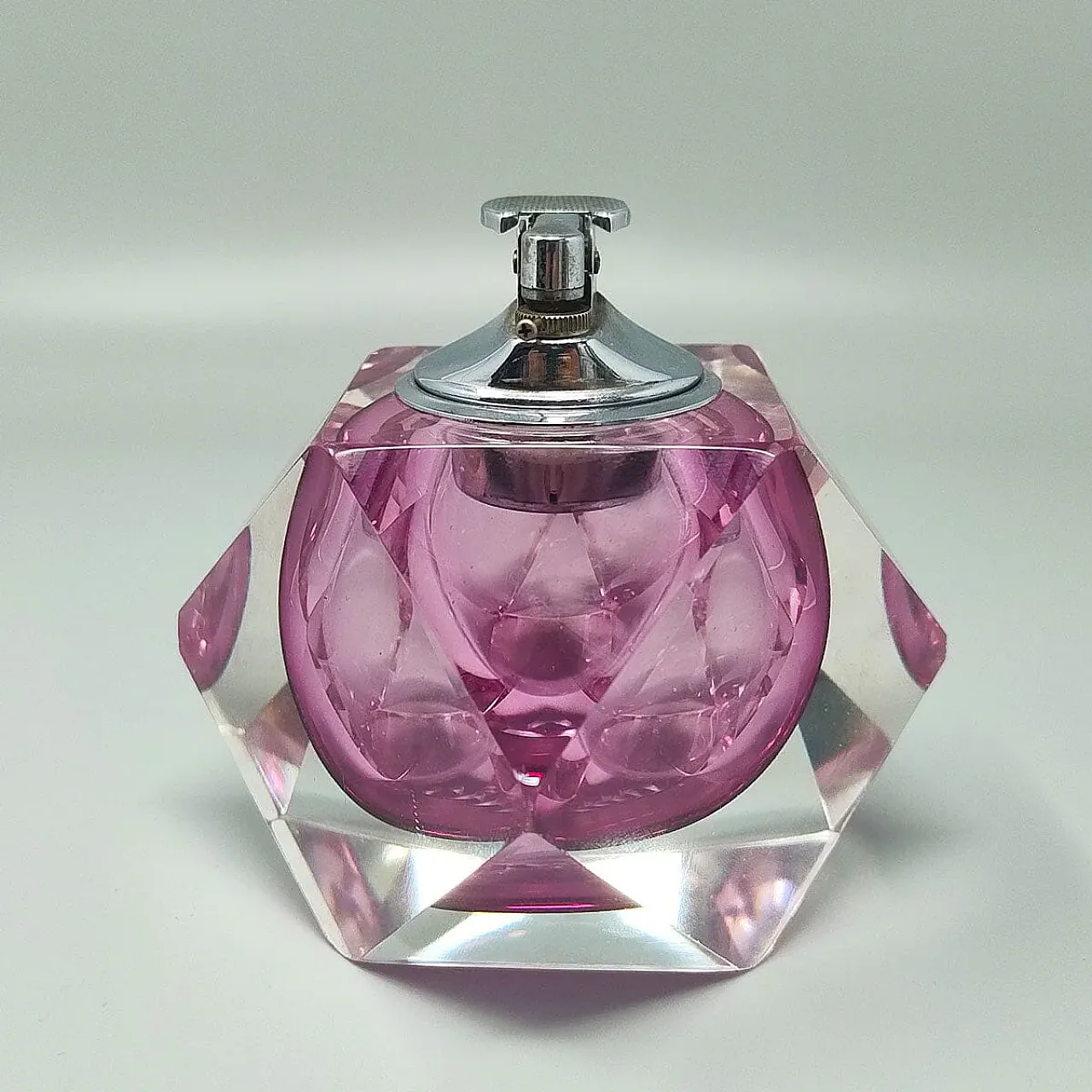 Table lighter in Murano sommerso glass by Flavio Poli for Seguso, 1960 5