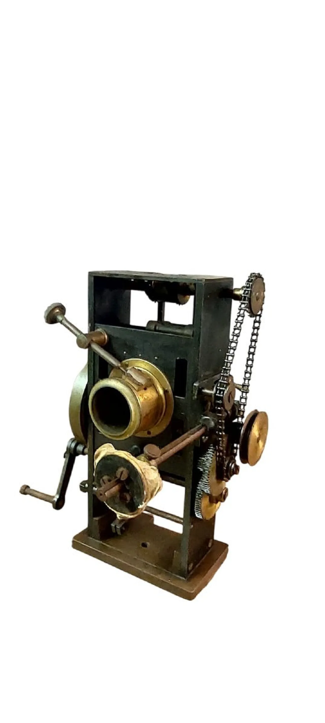 Hand-cranked movie projector, early 20th century 12