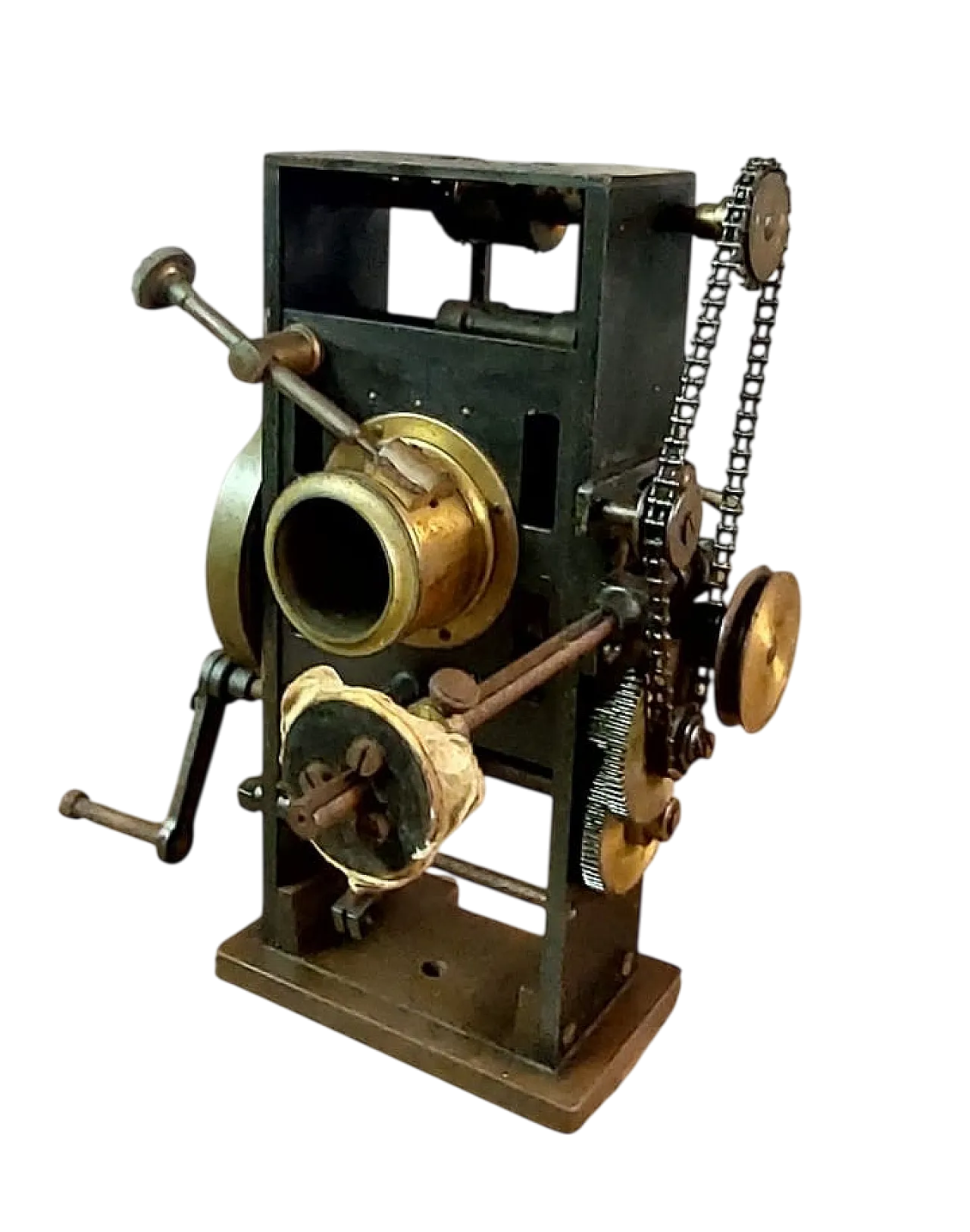 Hand-cranked movie projector, early 20th century 13