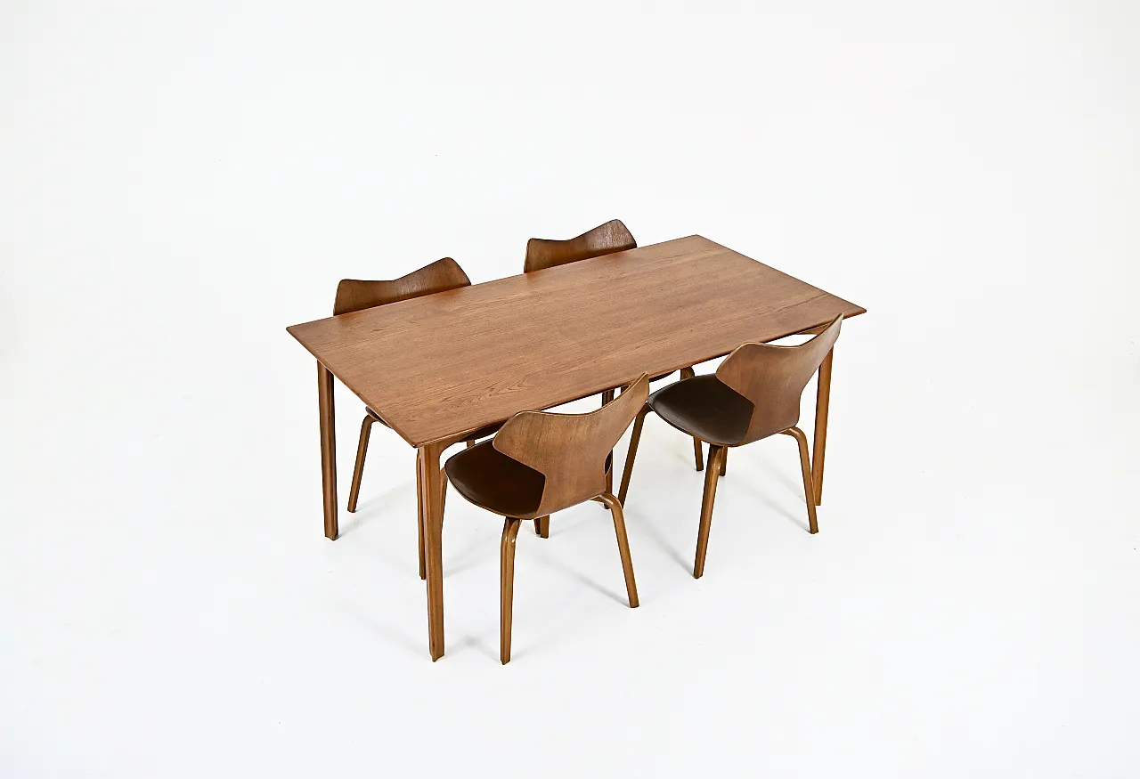 Dining Set di Arne Jacobsen per Fritz Hansen, anni '50 2