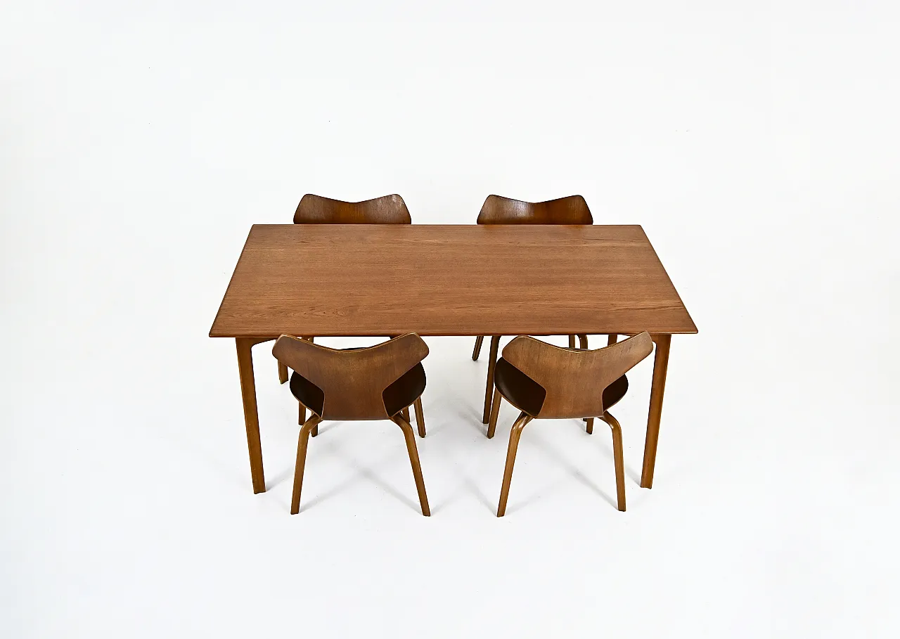 Dining Set di Arne Jacobsen per Fritz Hansen, anni '50 3