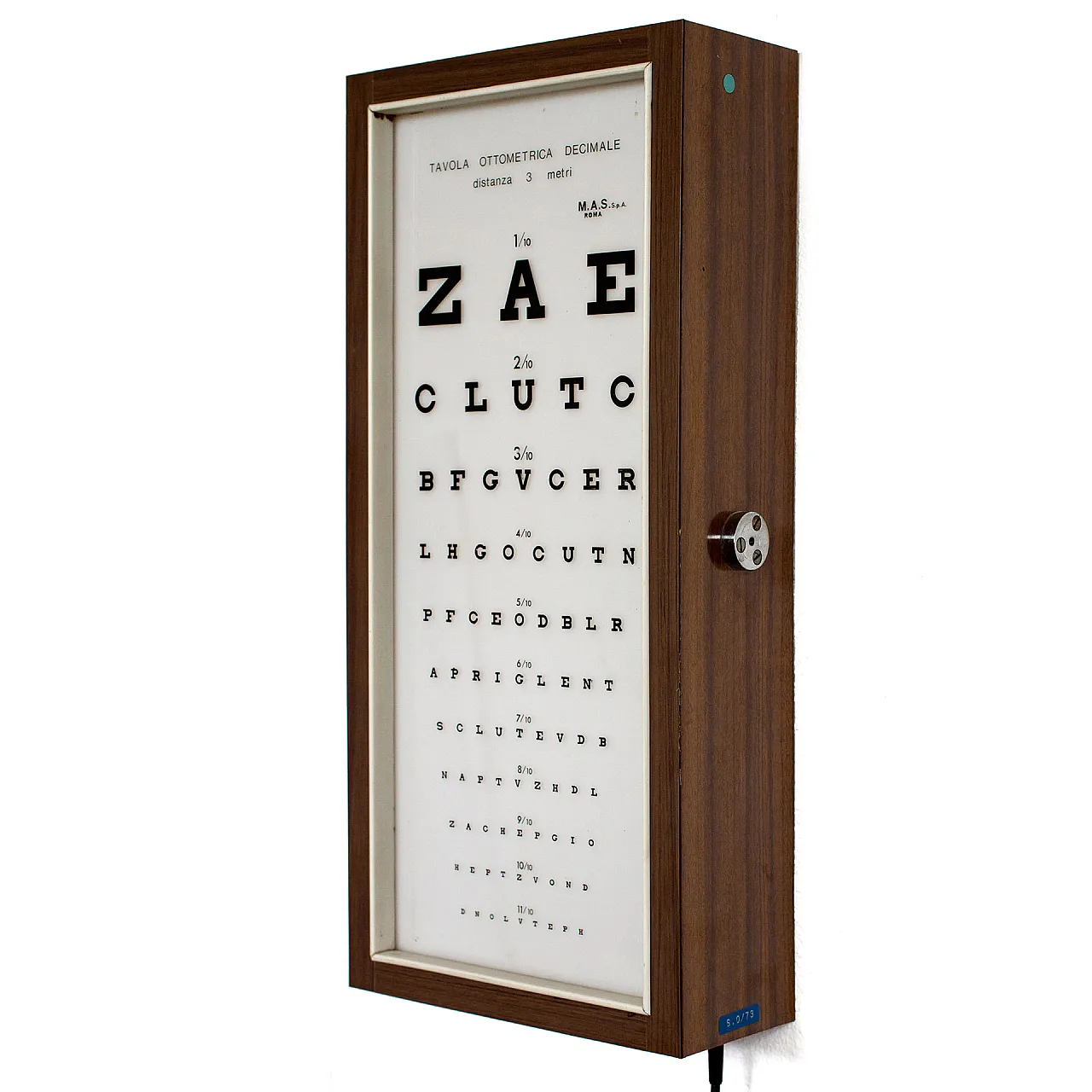 Ottometric table in wood, 1970s 1