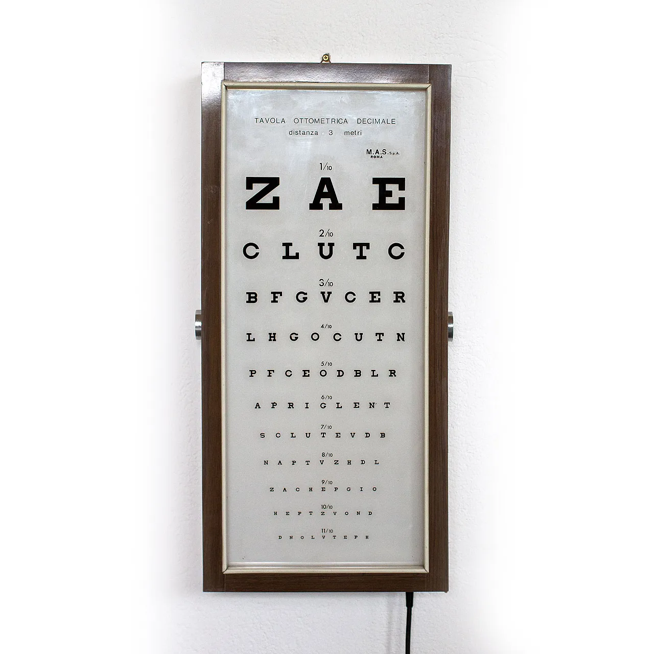 Ottometric table in wood, 1970s 2