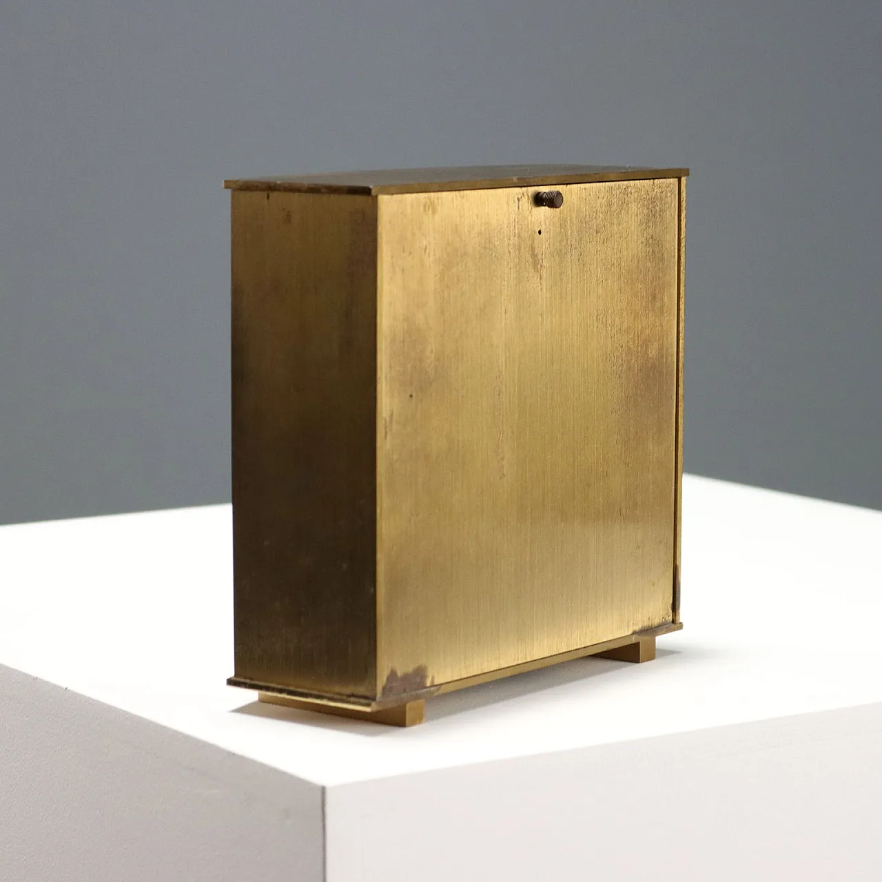 Junghans table clock in wood and glass, mid-20th century 7