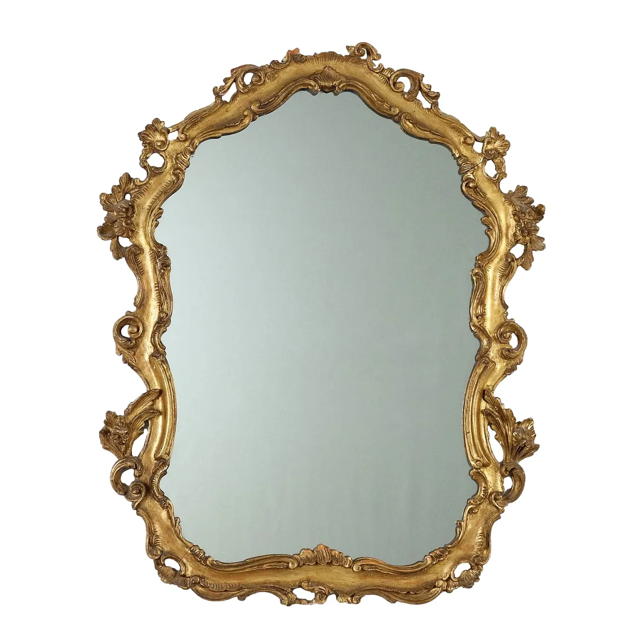 Specchiera in stile barocchetto veneziano in legno, '900 1