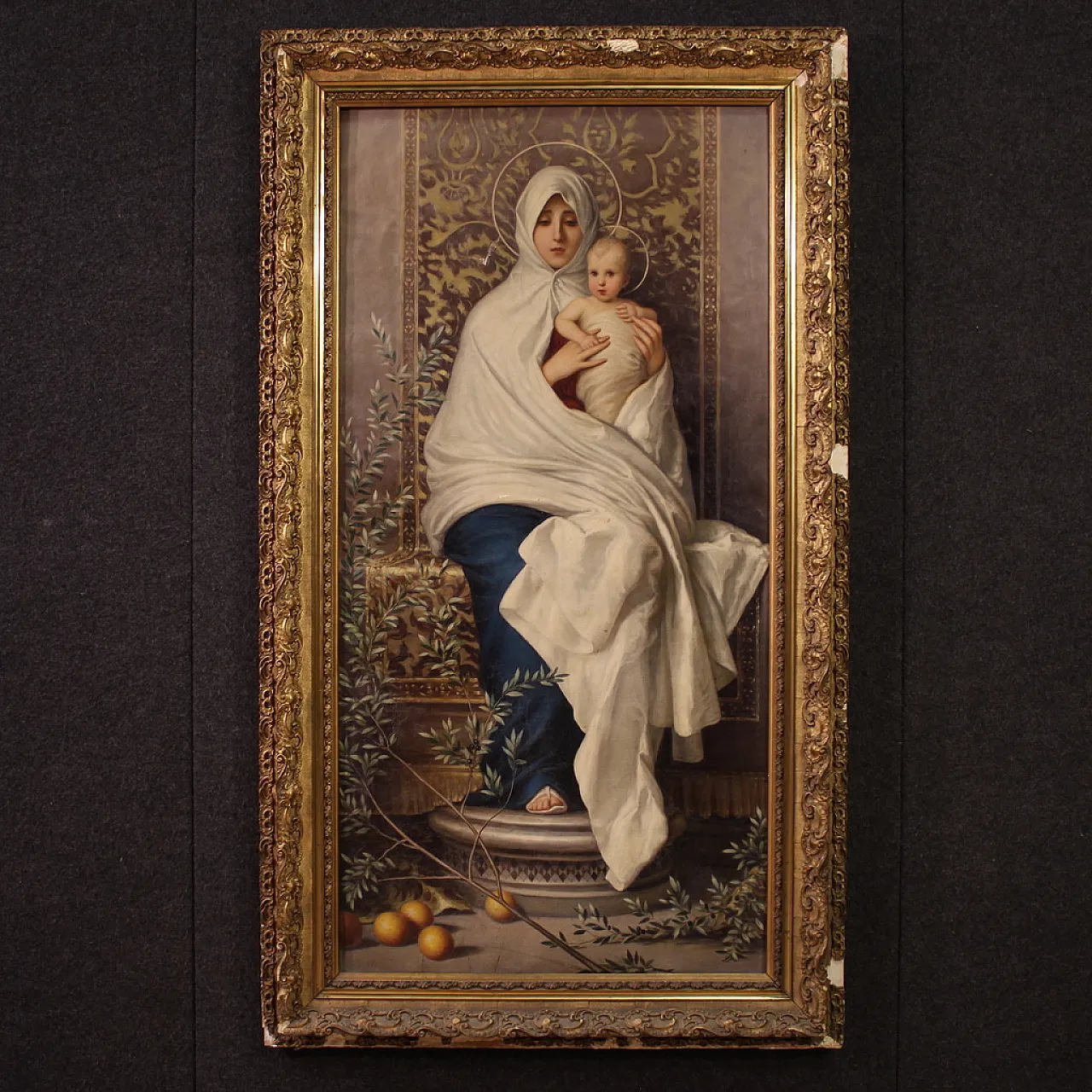 Madonna Del'olivo, grande dipinto, 18 ° secolo 1