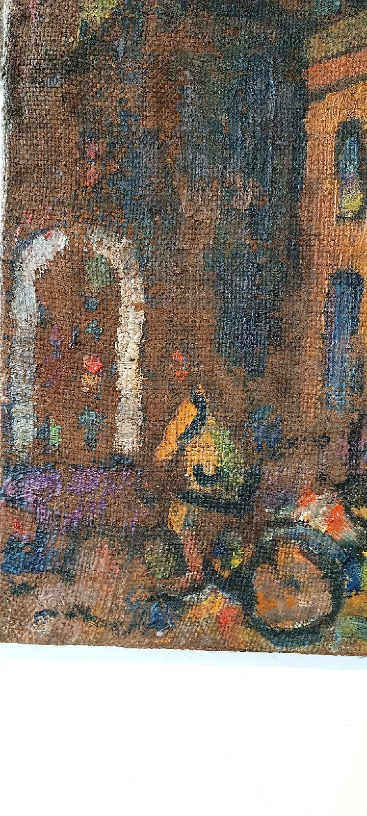Piazzetta Syracuse by Ferruccio Ferri, oil on canvas, 1940s 8