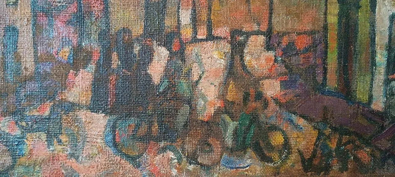 Piazzetta Syracuse by Ferruccio Ferri, oil on canvas, 1940s 9