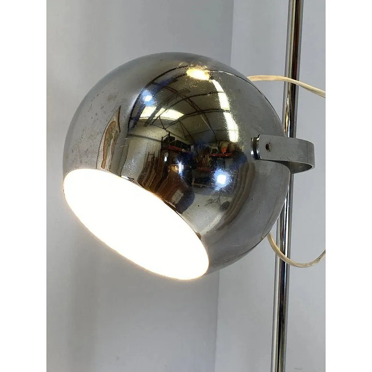 Eyeball steel floor lamp by Goffredo Reggiani, 1960s 3