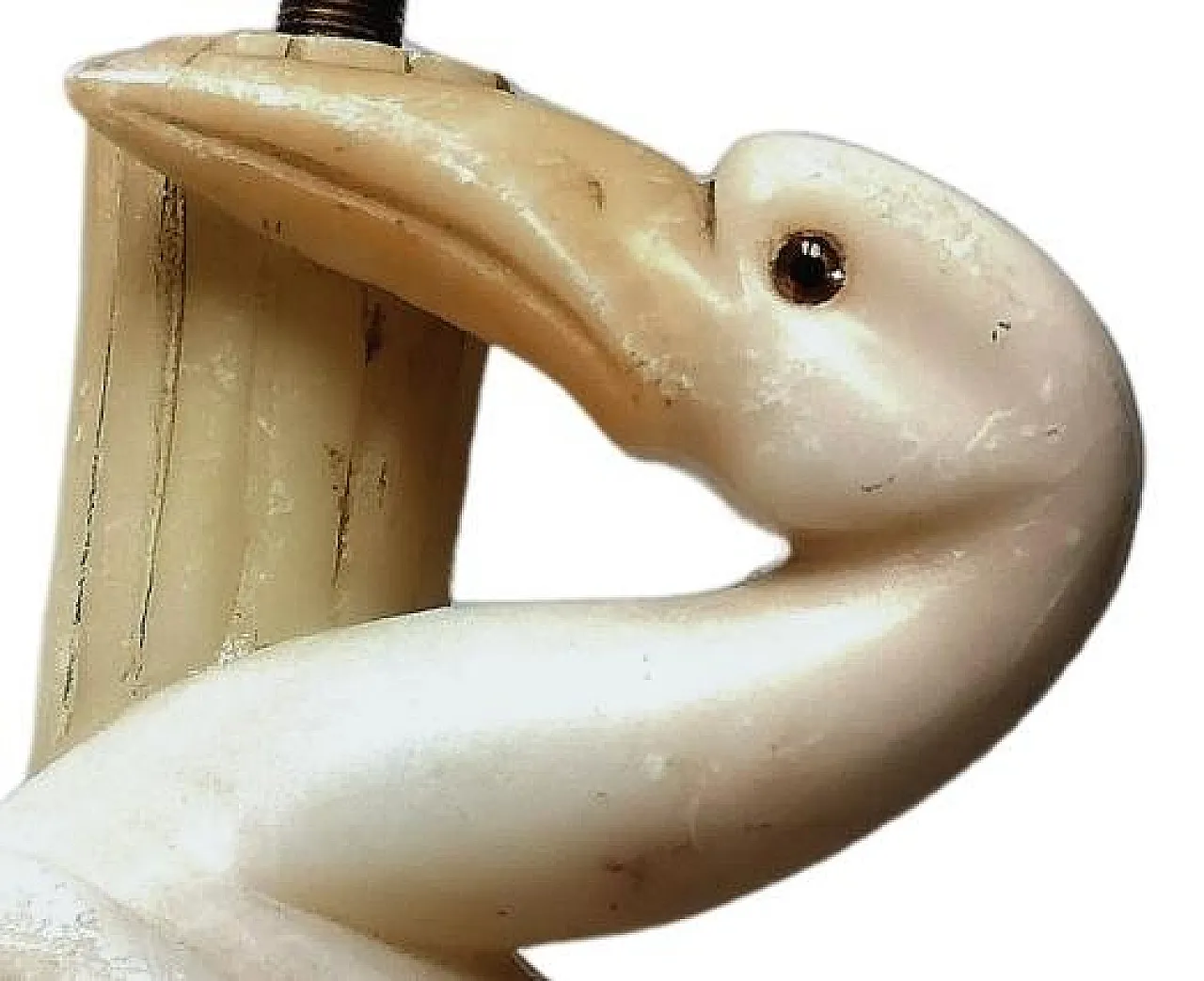 Lampada da tavolo Heron in alabastro, '900 5