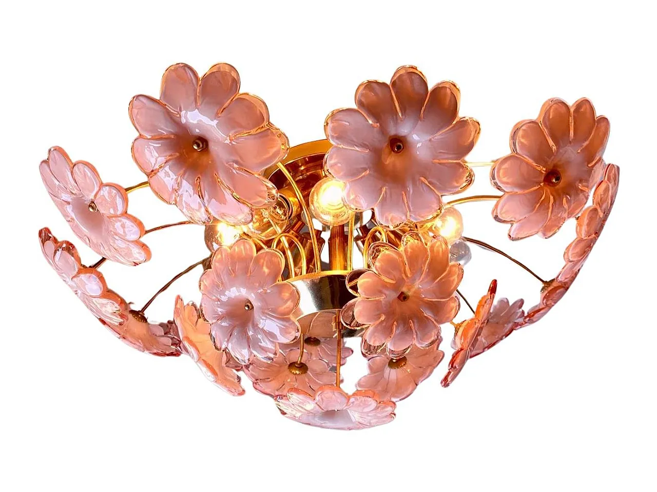 Murano glass flush mount, 1960s 2