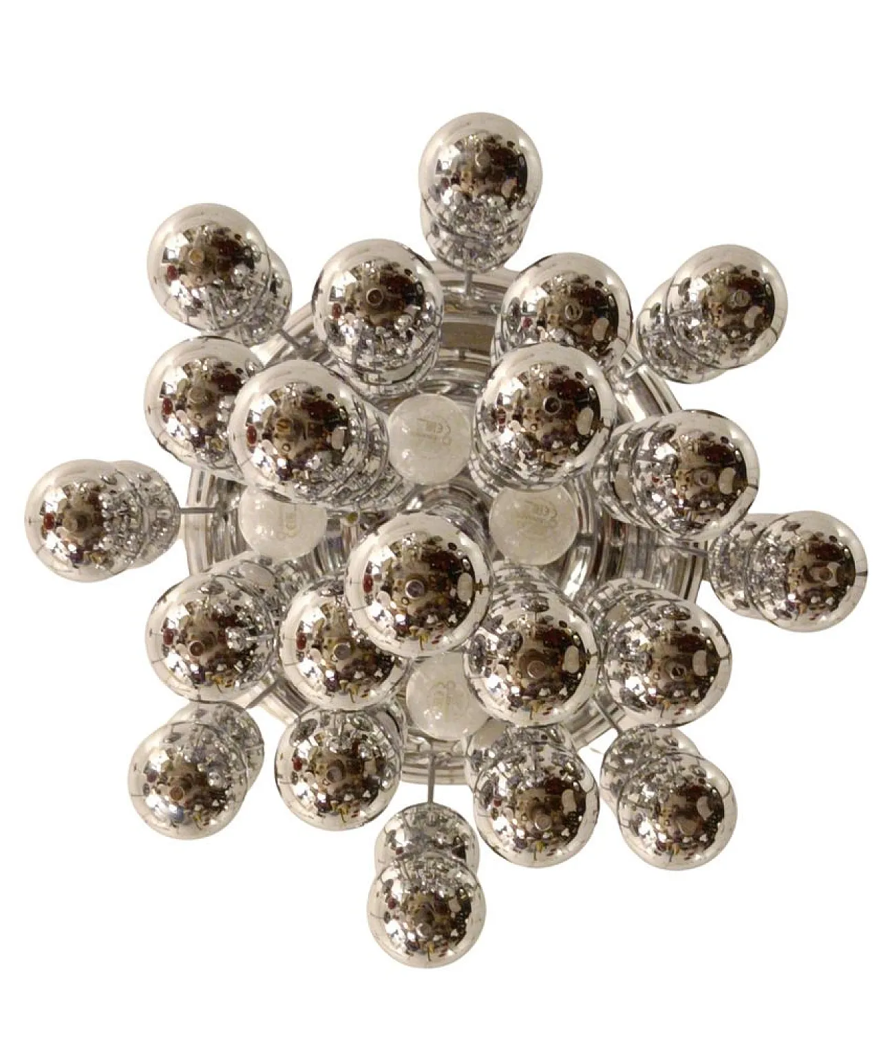 Lampadario Swiss Ball Cascade in metallo stile Verner Panton, anni '70 4