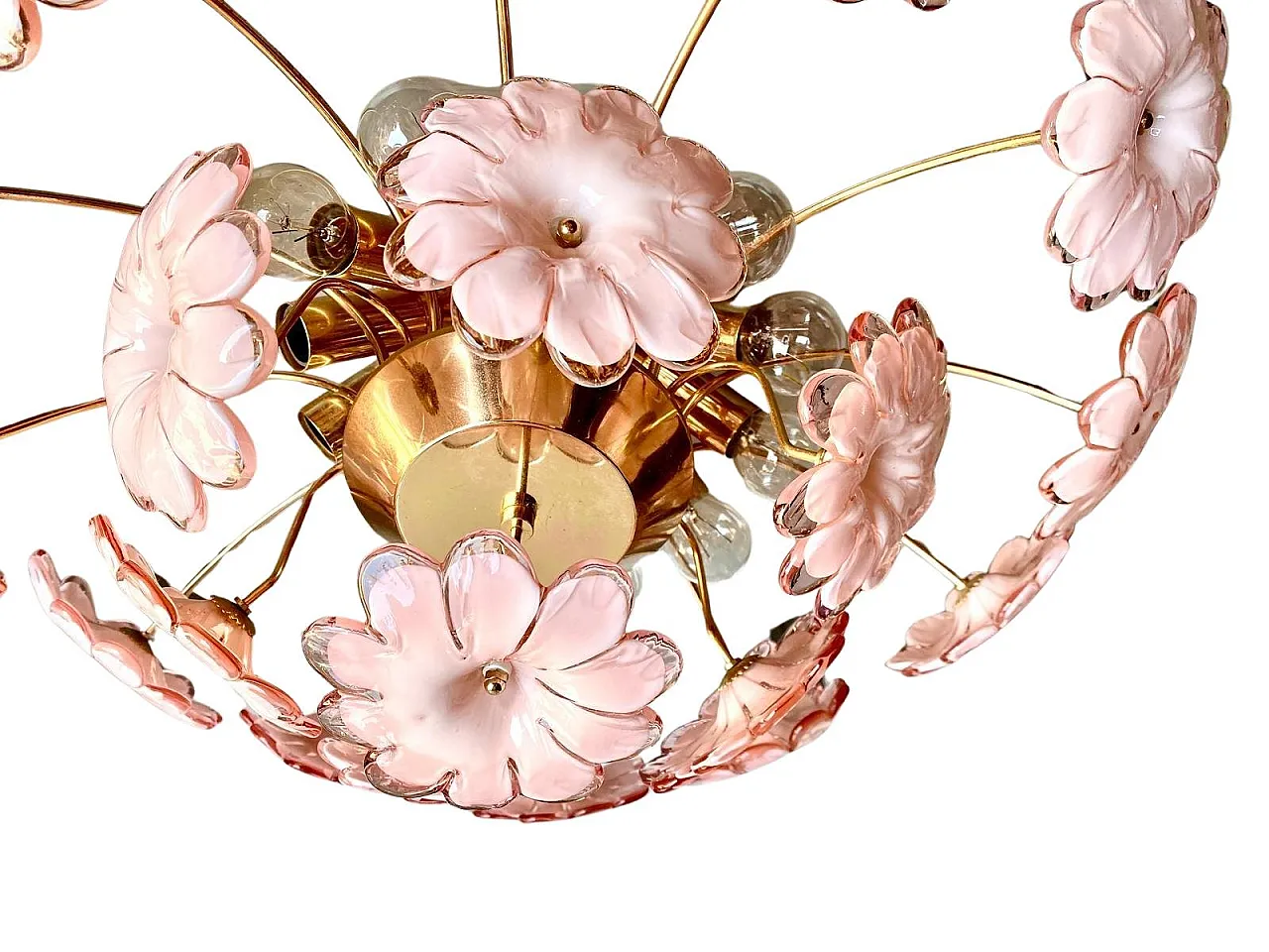 Murano glass flush mount, 1960s 6