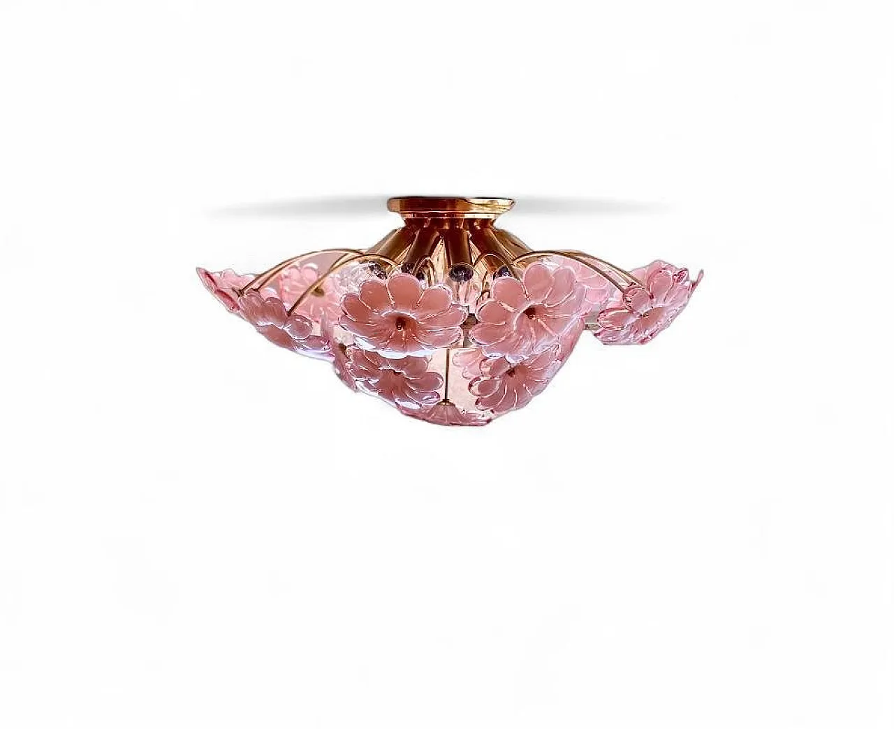 Murano glass flush mount, 1960s 10