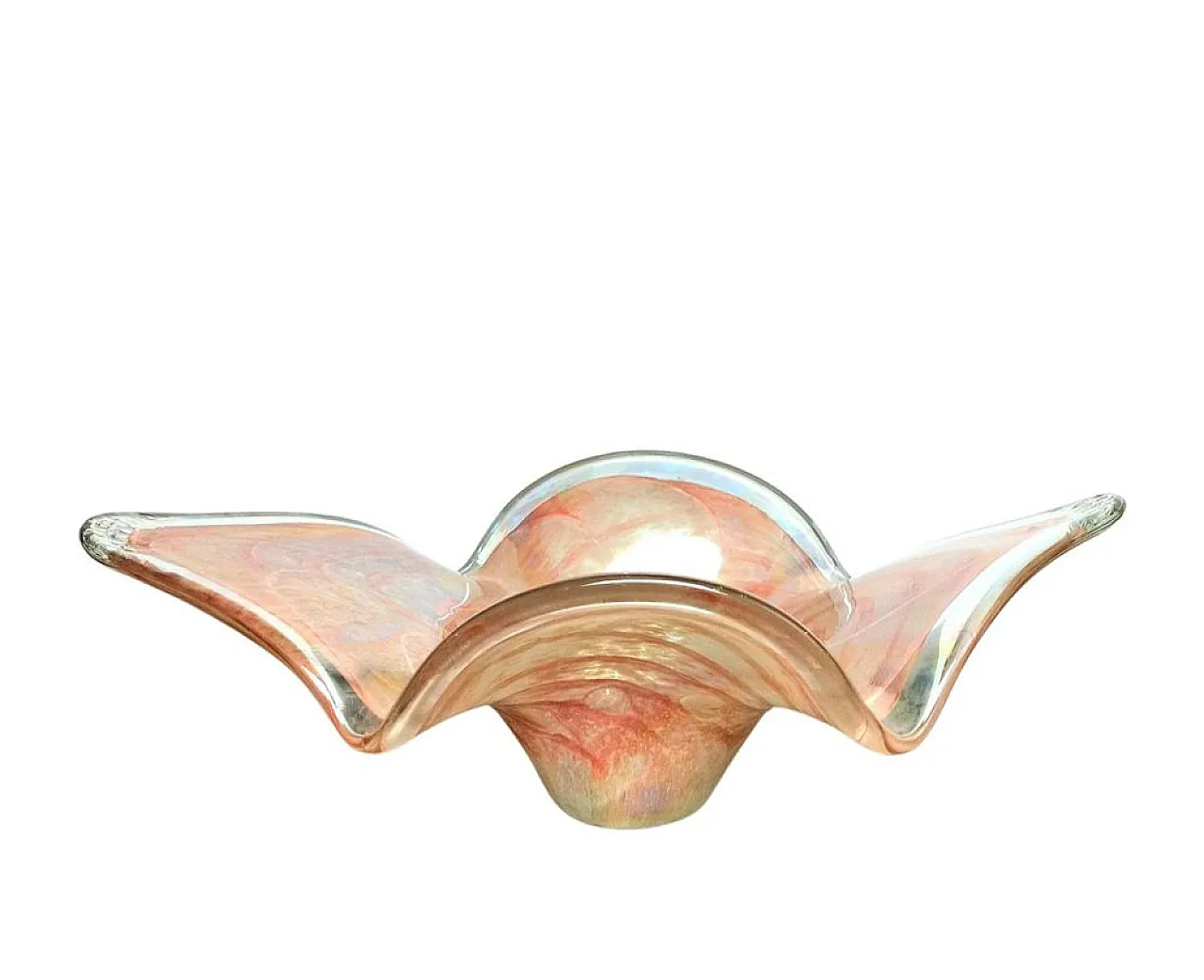 Scodella Mid-Century in vetro di Murano rosa, anni '50 2