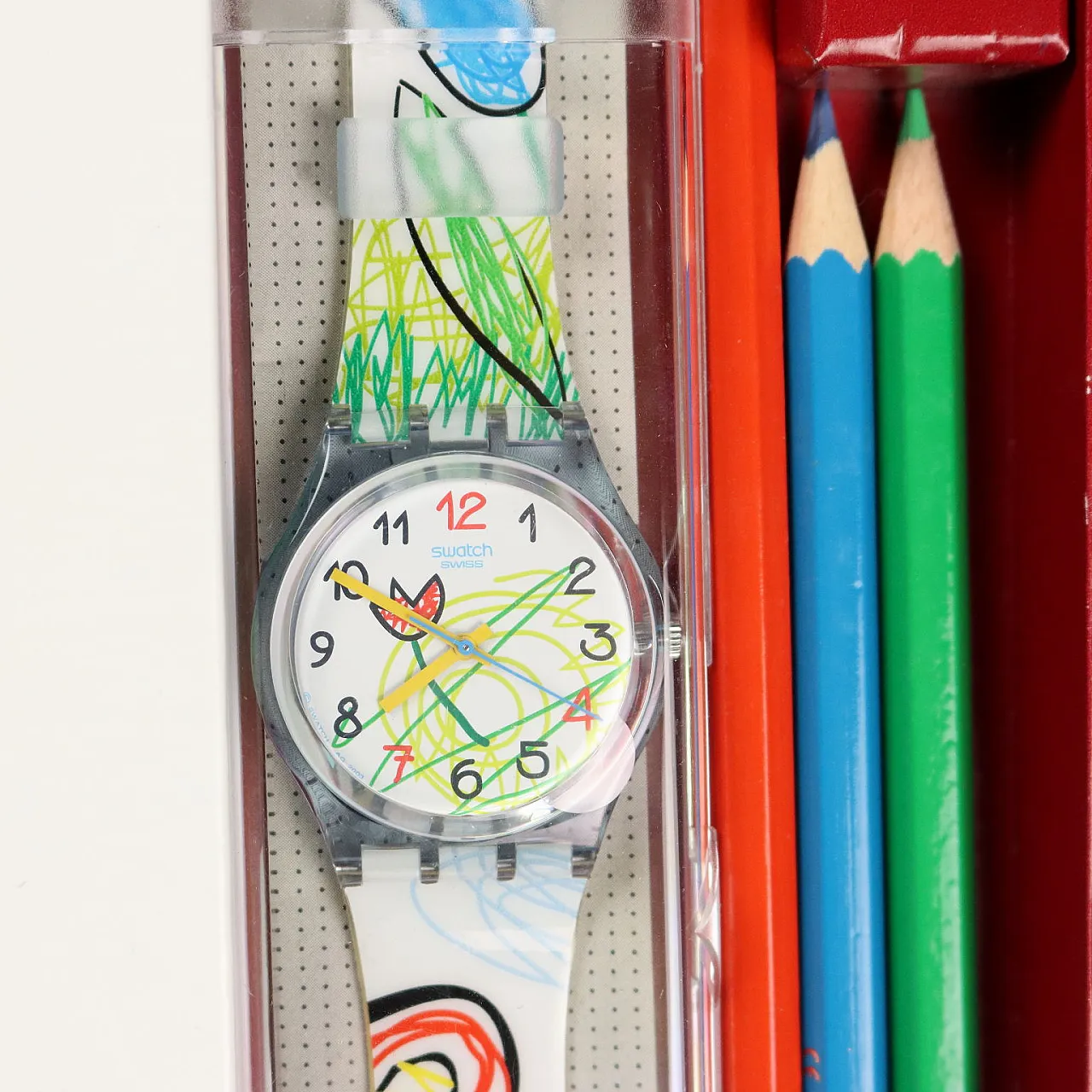 3 Swatch watches colours theme, French edition, 1990s 3