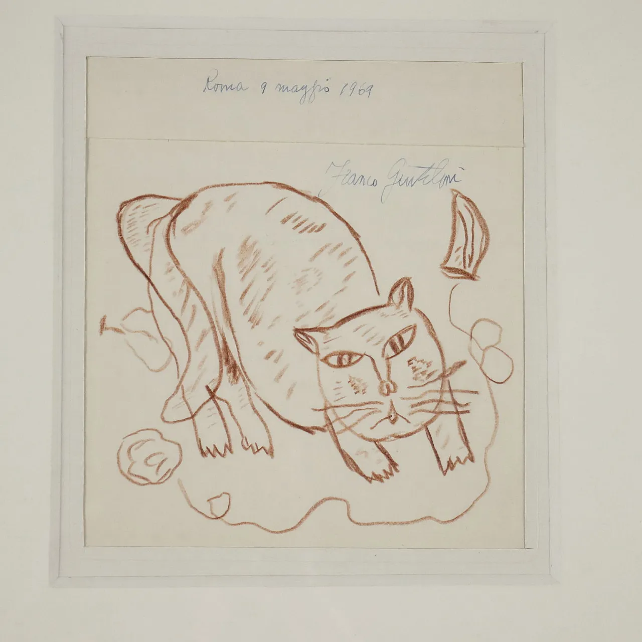 Drawing by Franco Gentilini, pencil on paper, 1960s 3