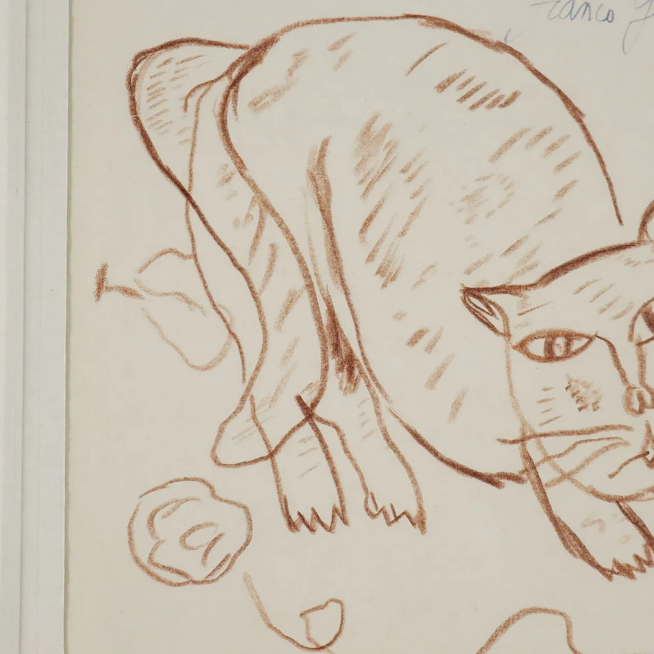 Drawing by Franco Gentilini, pencil on paper, 1960s 5