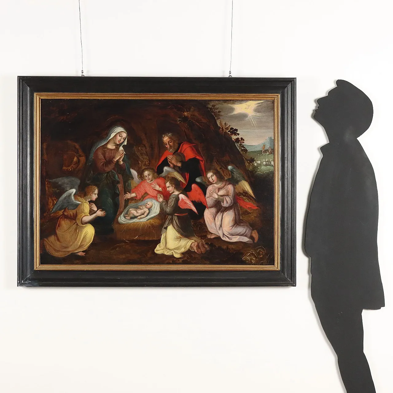 Natività di Gesù, olio su tavola di quercia, '700 2