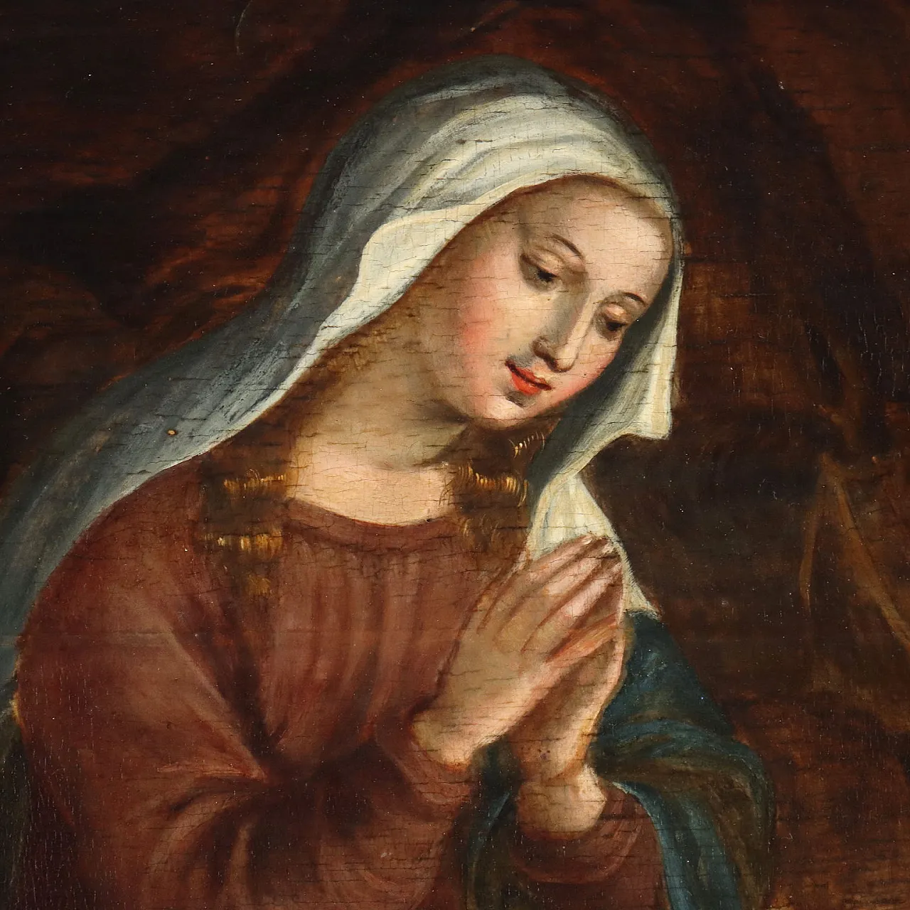 Natività di Gesù, olio su tavola di quercia, '700 5