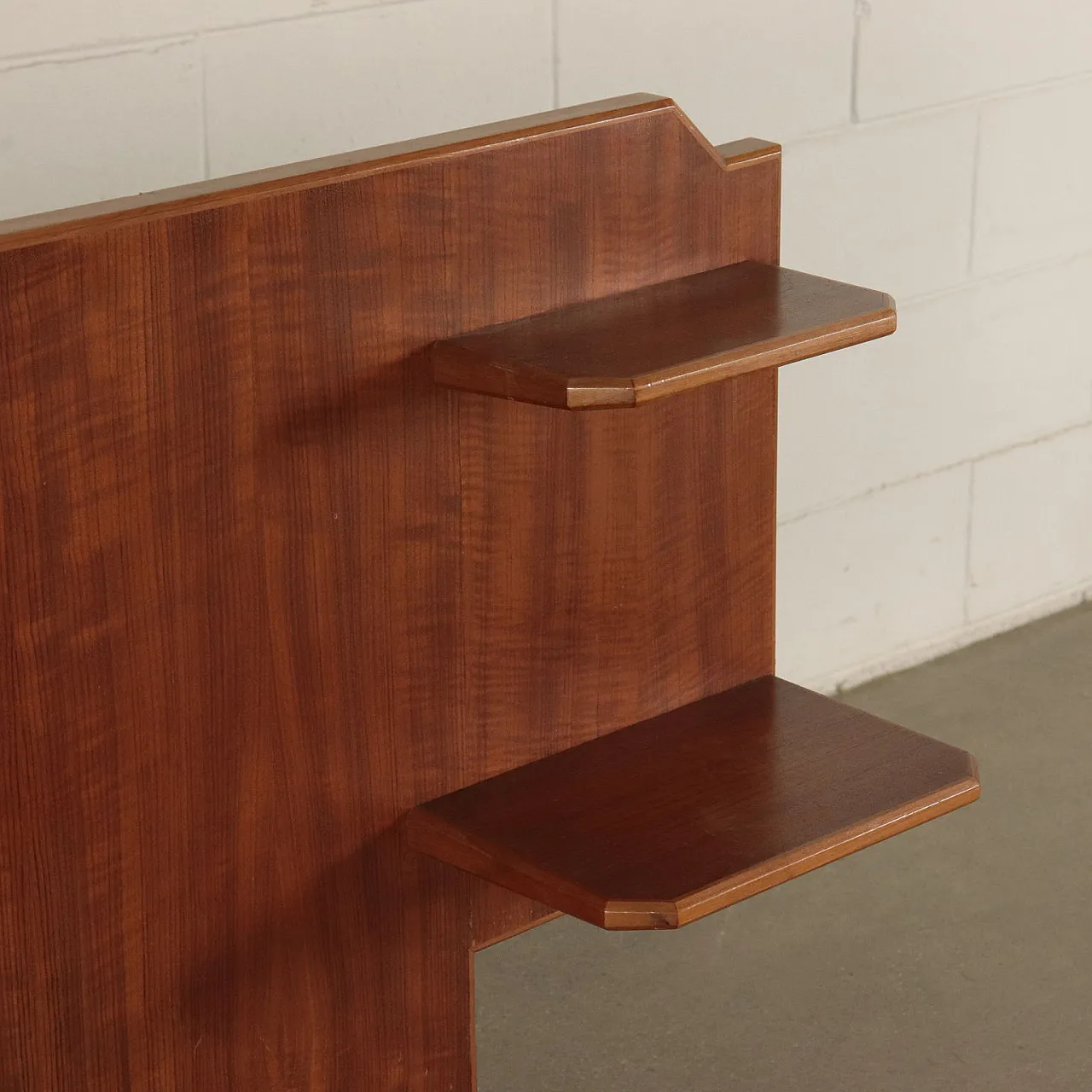 Mahogany veneered single bed frame, 1950s 5