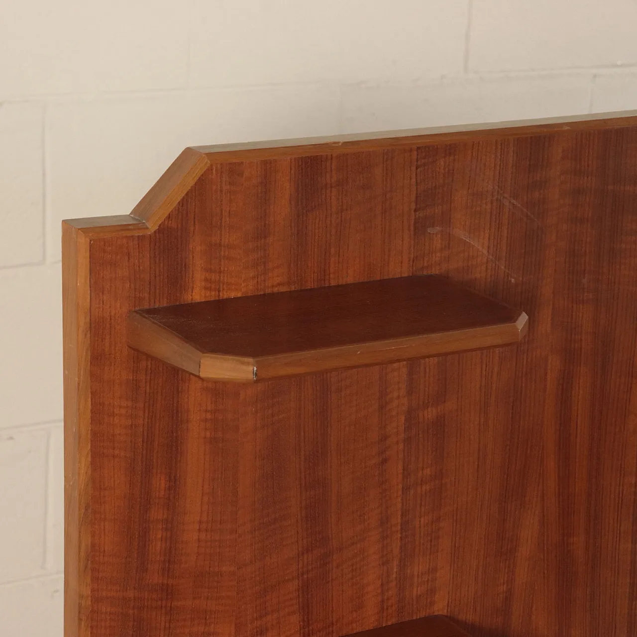 Mahogany veneered single bed frame, 1950s 6