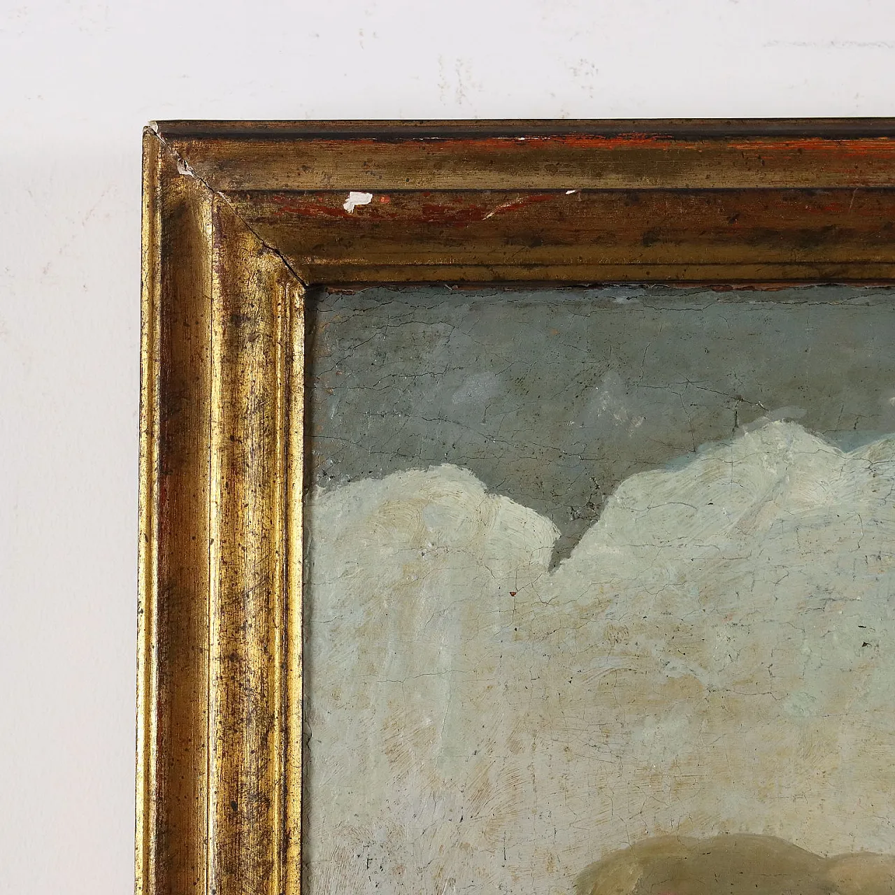 Paesaggio con Cavalieri e Rovine, olio su tela, '700 10