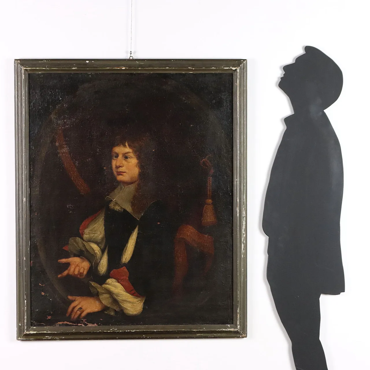 Ritratto di nobile, olio su tela, '600 2