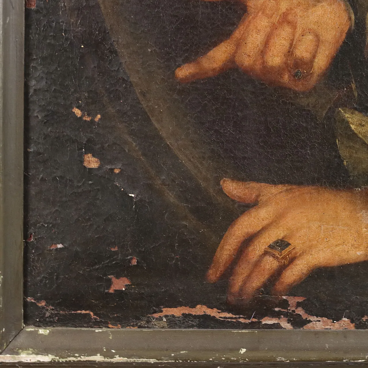 Ritratto di nobile, olio su tela, '600 8