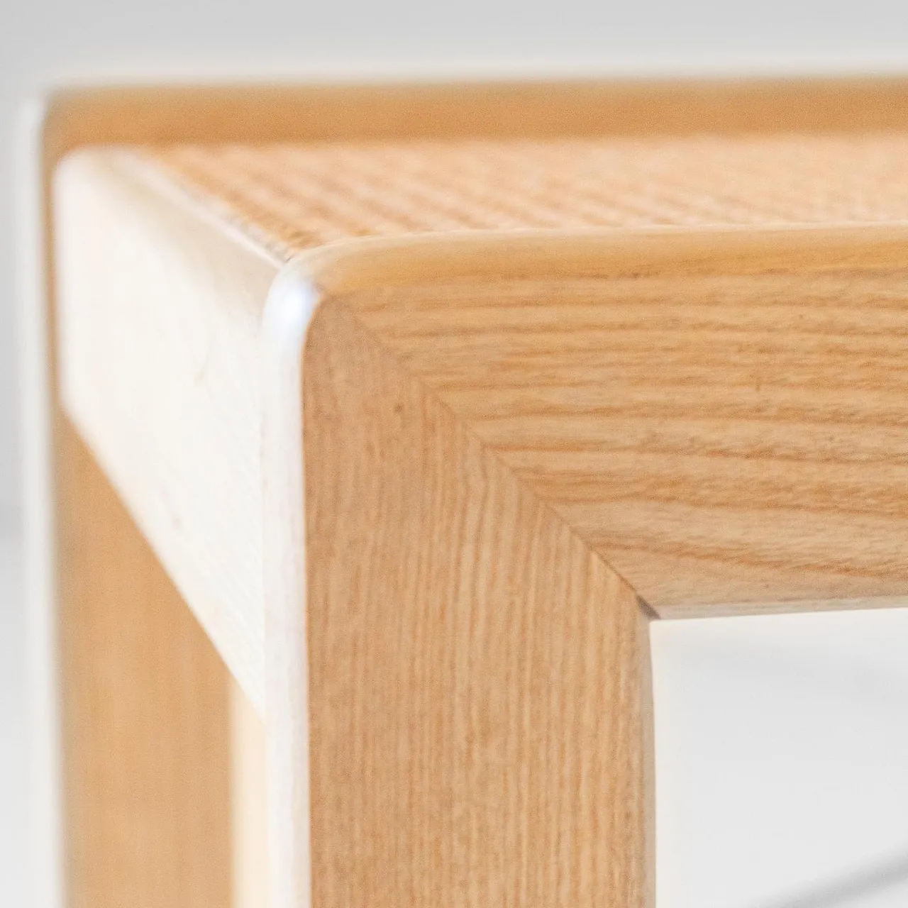 4 oak and straw chairs of Vienna, 70s 8