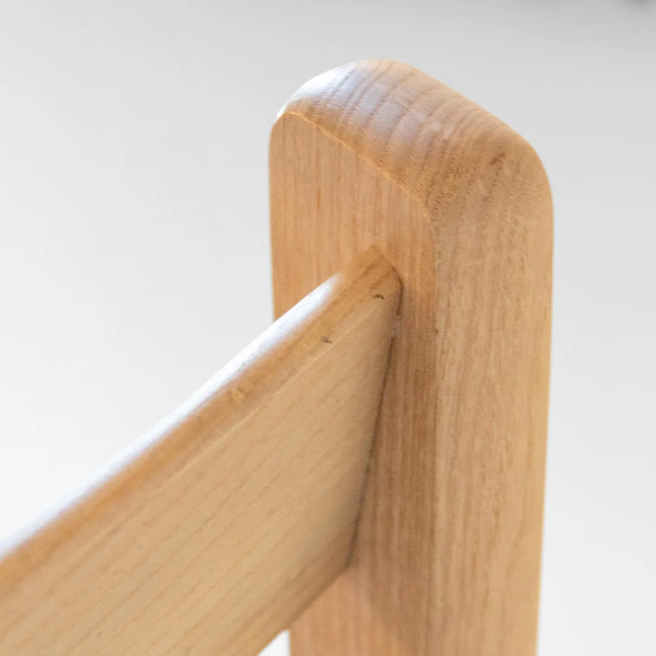 4 oak and straw chairs of Vienna, 70s 9