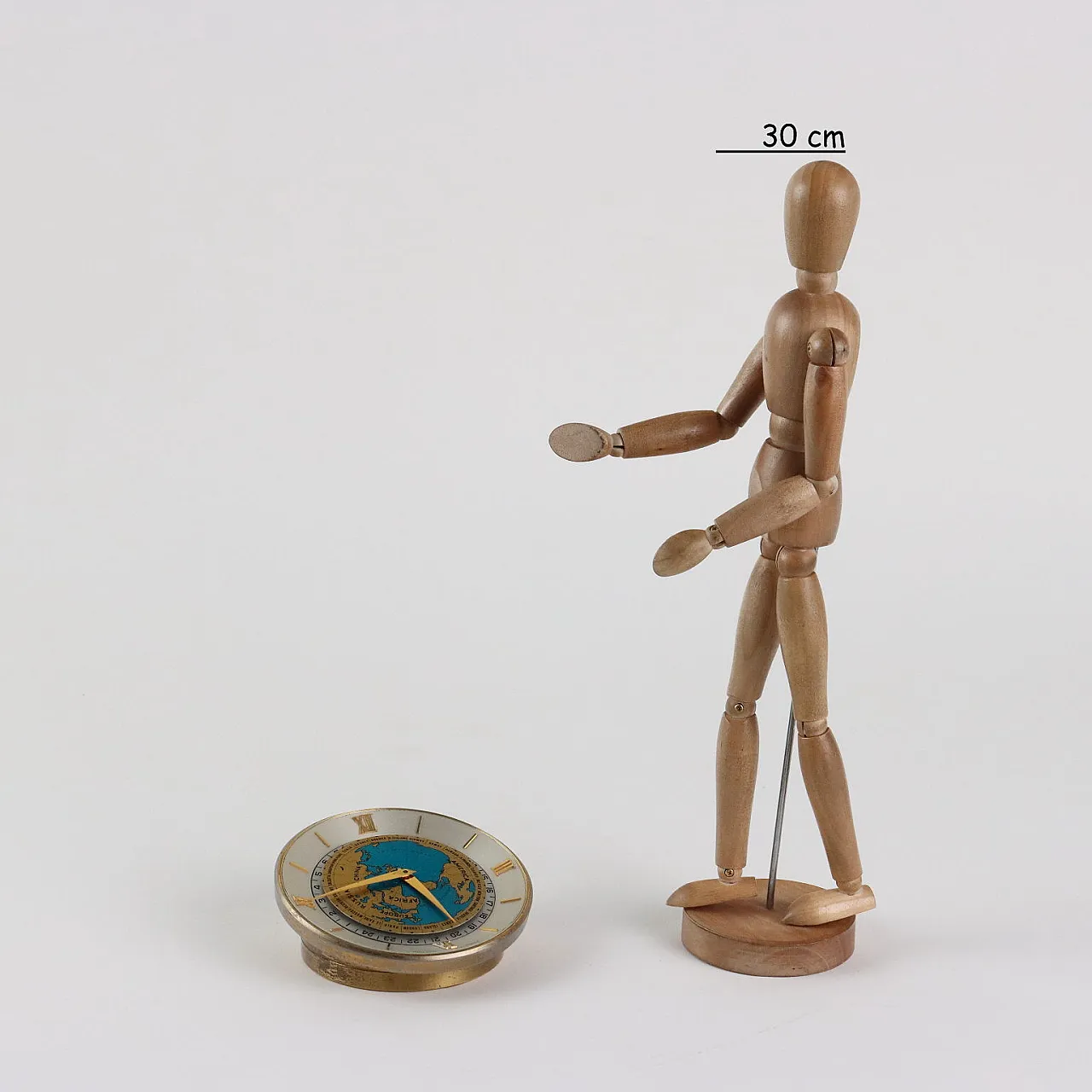 Imhof Swiss table clock, 1960s 2