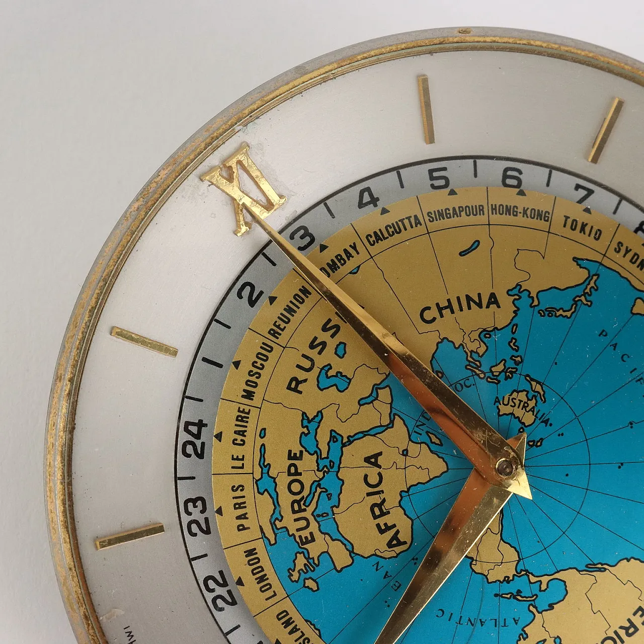 Imhof Swiss table clock, 1960s 5