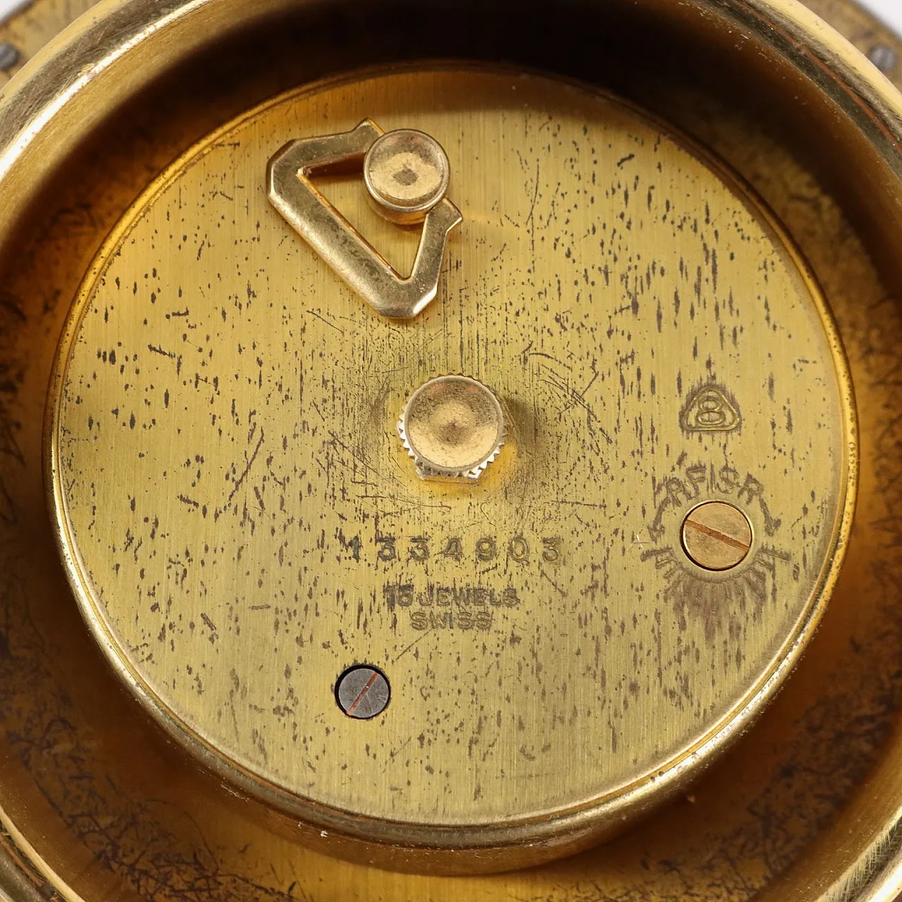 Imhof Swiss table clock, 1960s 10