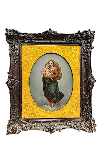 Olio su rame  Madonna di San Sisto, '800
